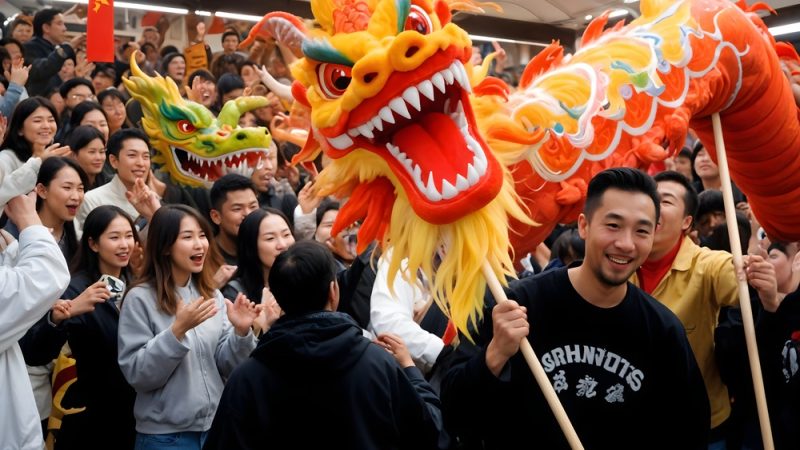 Lion Dance for Business Opening