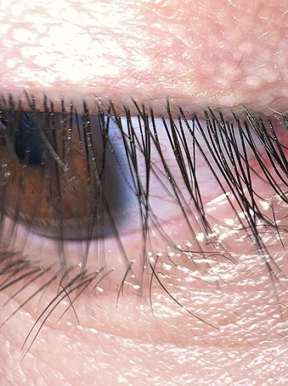 what are eyelashes made of