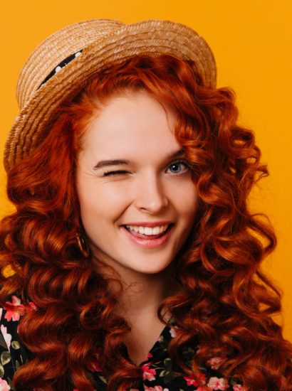 Orange and Brown Hair Color