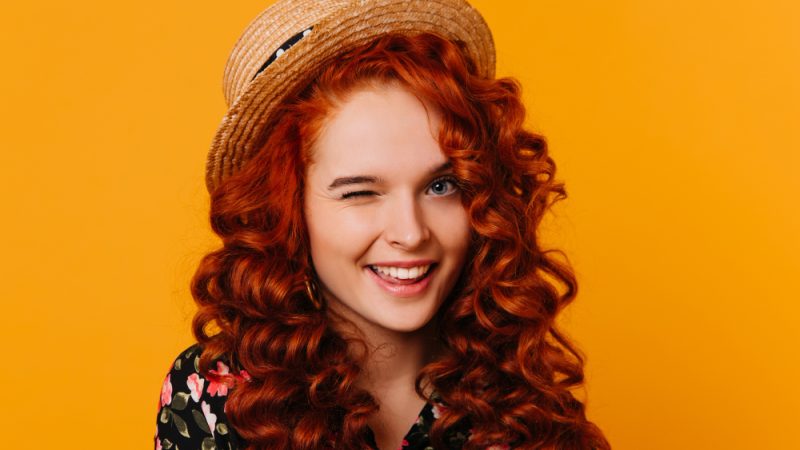 Orange and Brown Hair Color