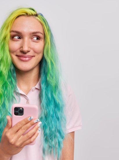 Green in Blonde Hair