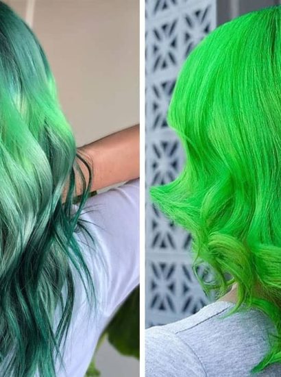 green blonde hair