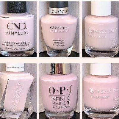 light pink nail color