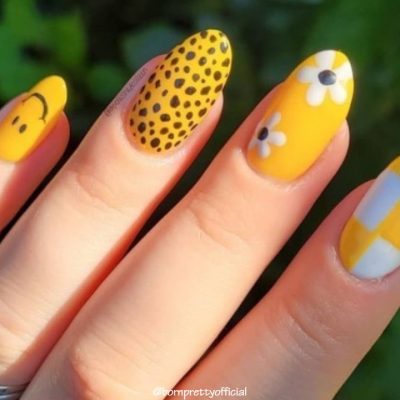 yellow colour nail polish
