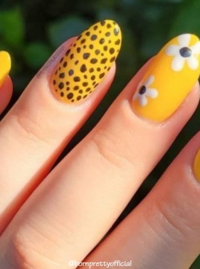 yellow colour nail polish