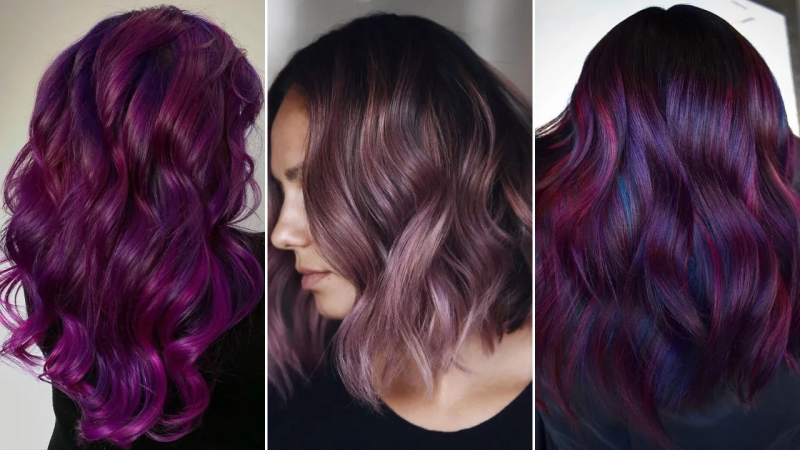 Reddish Purple Hair Color Dye