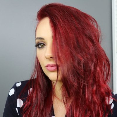 Hair Color Crimson Red