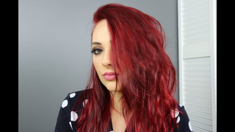 Hair Color Crimson Red